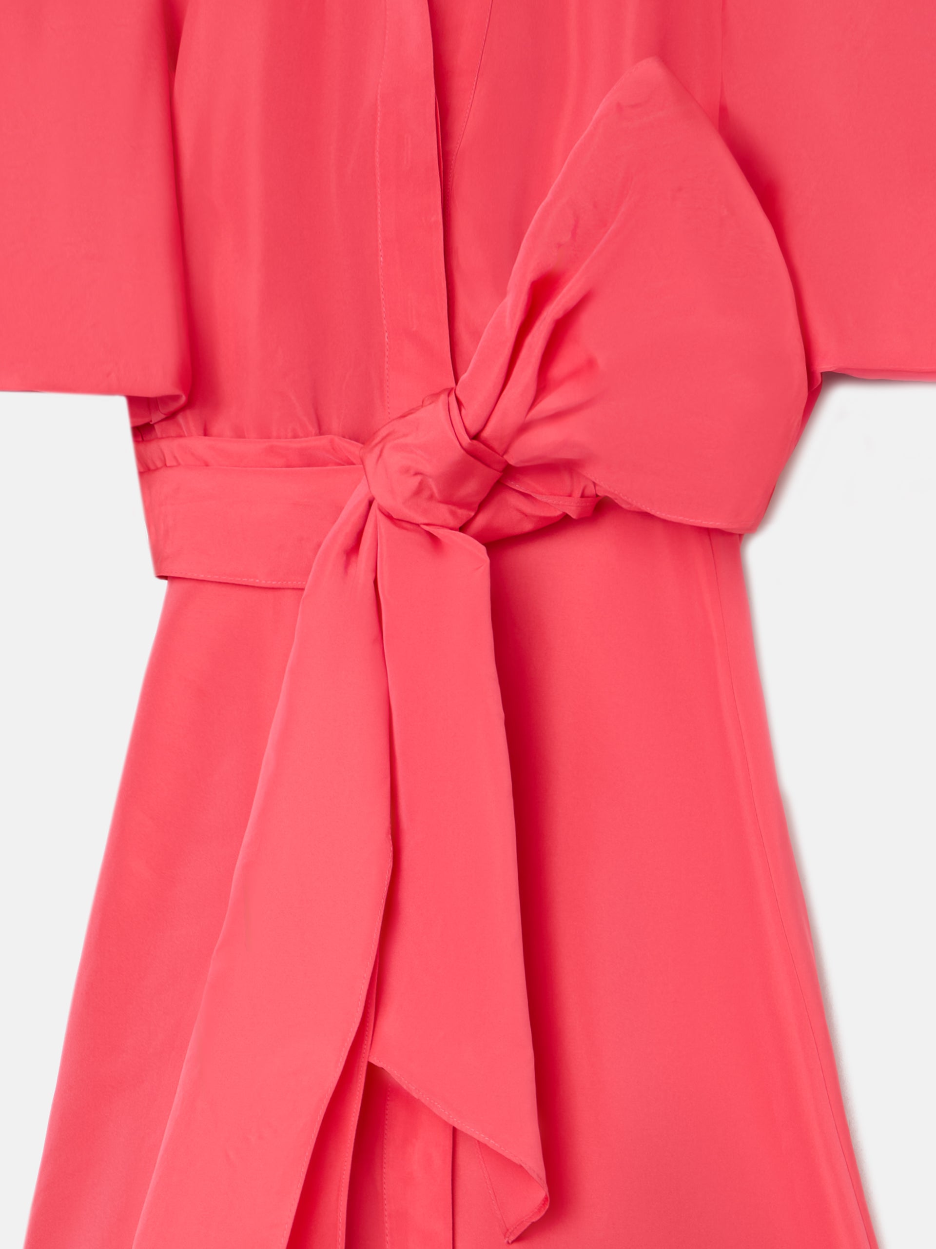Vestido CaprileXSilbon camisa tafetá vermelho
