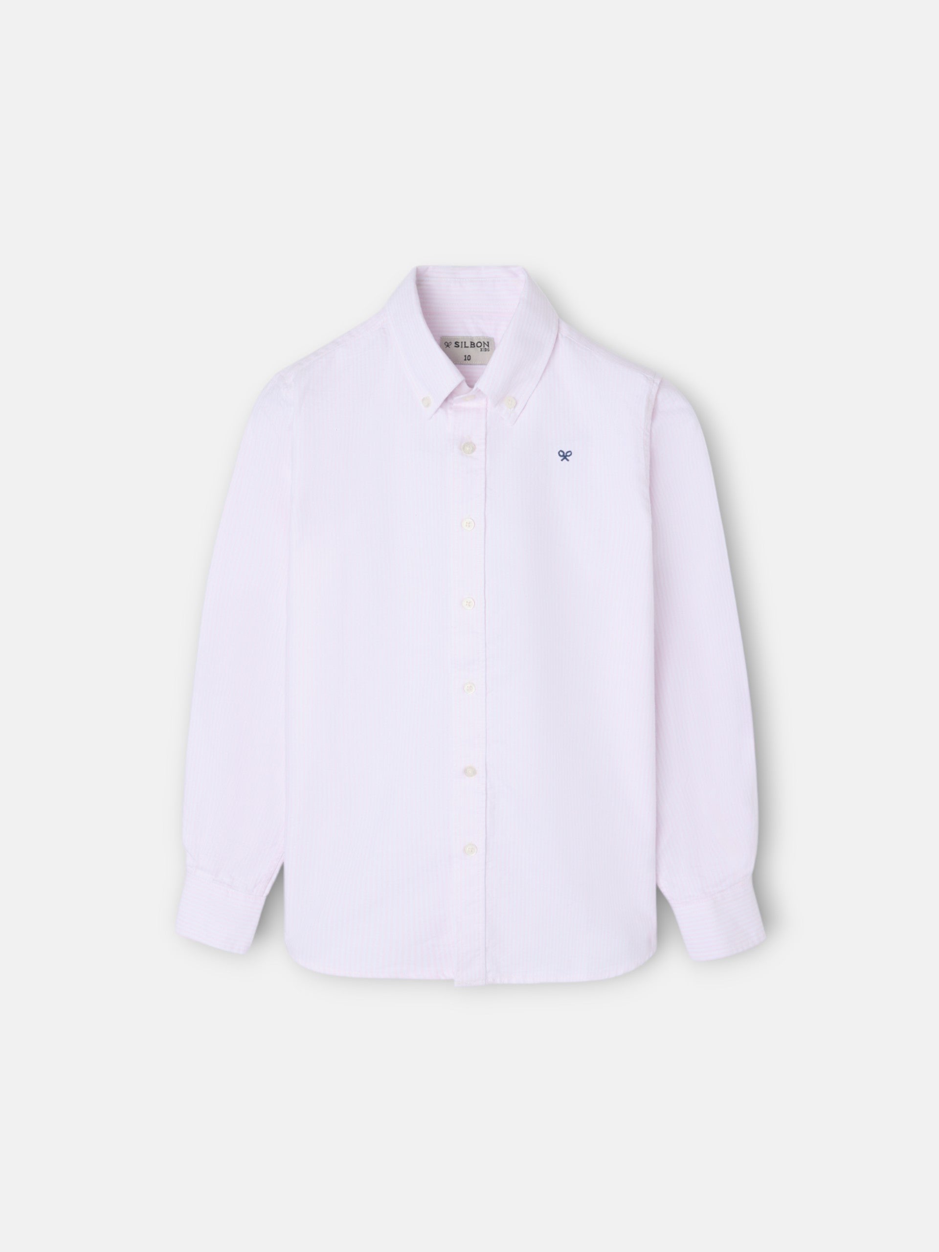 Camisa sport kids oxford raqueta rayas rosa