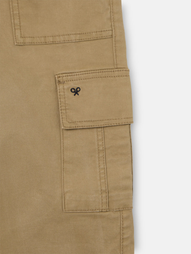 Pantalon cargo beige