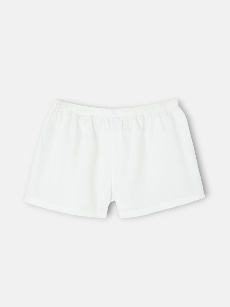 Calzoncillo liso minilogo blanco