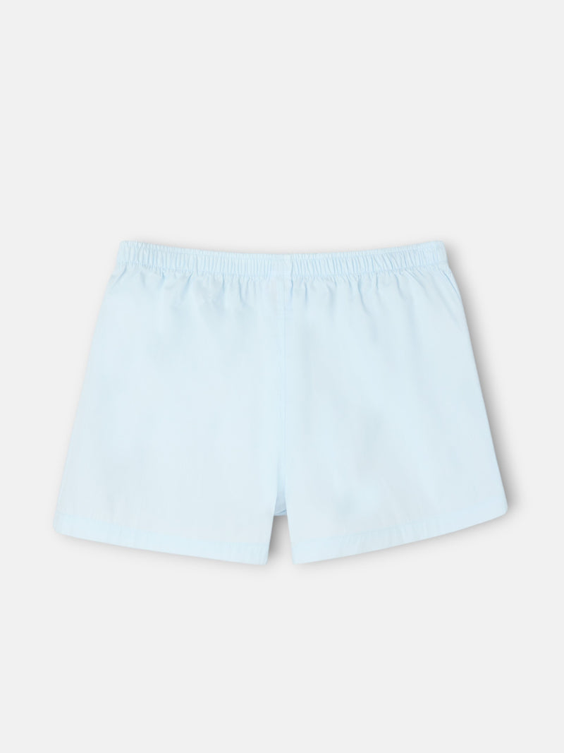 Boxer uni minilogo bleu ciel