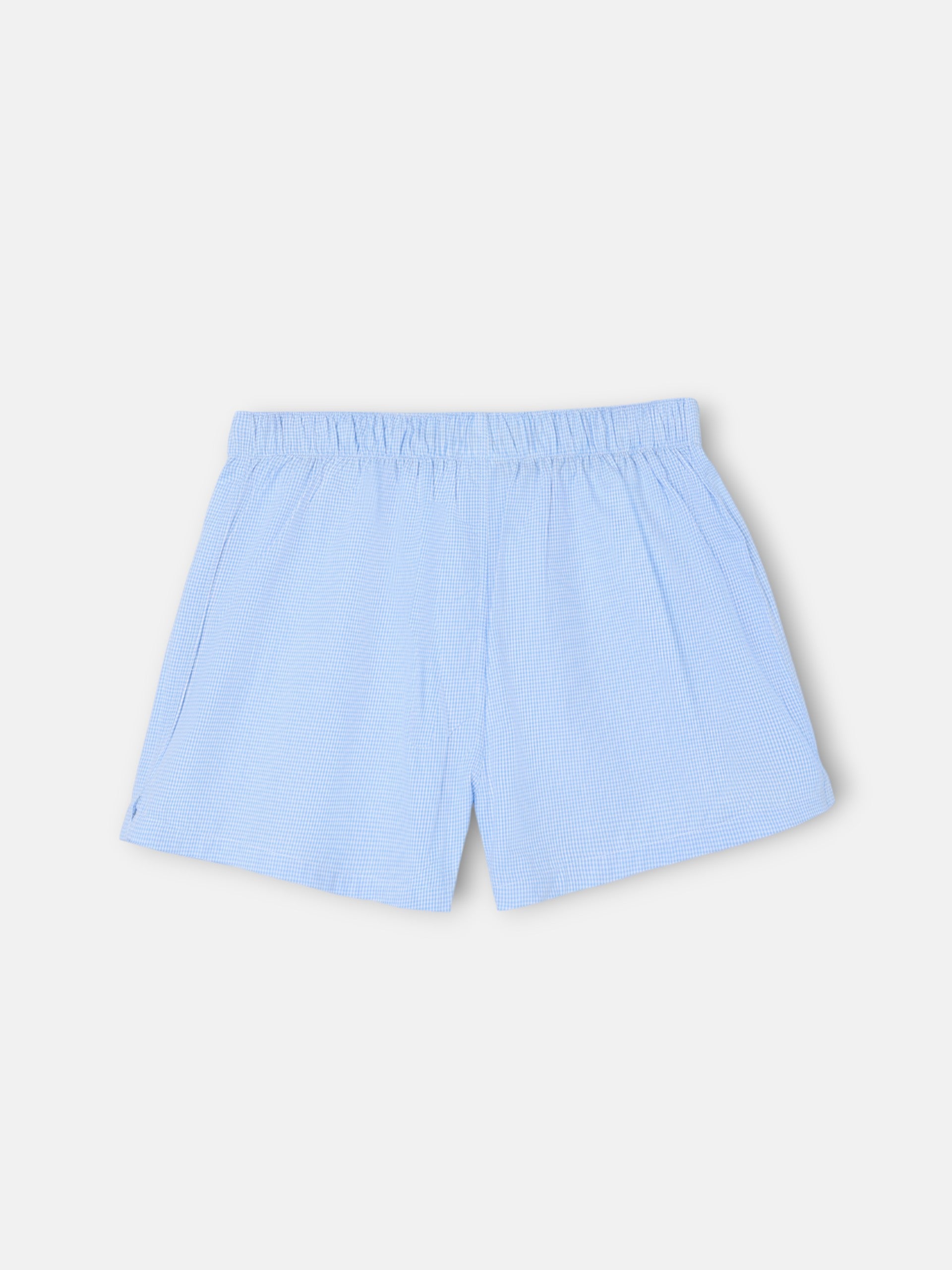 Calzoncillo mini cuadro azul celeste