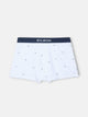 Boxer raquettes à pois blanc