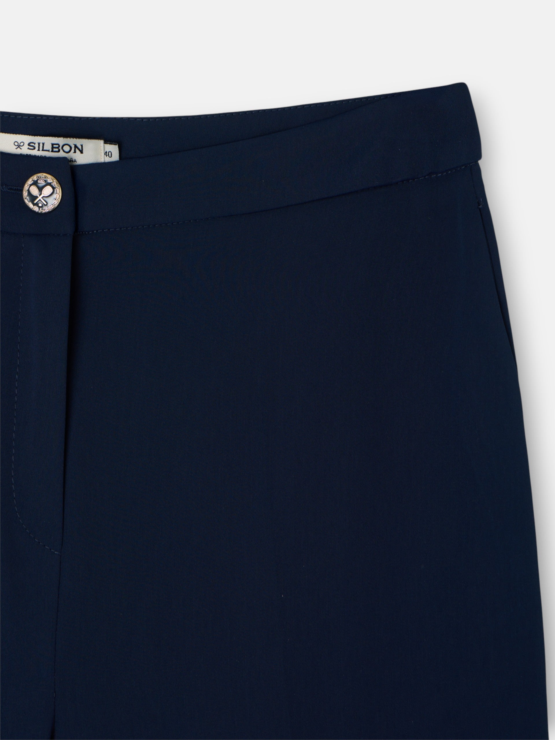 Pantalon woman clasico azul marino