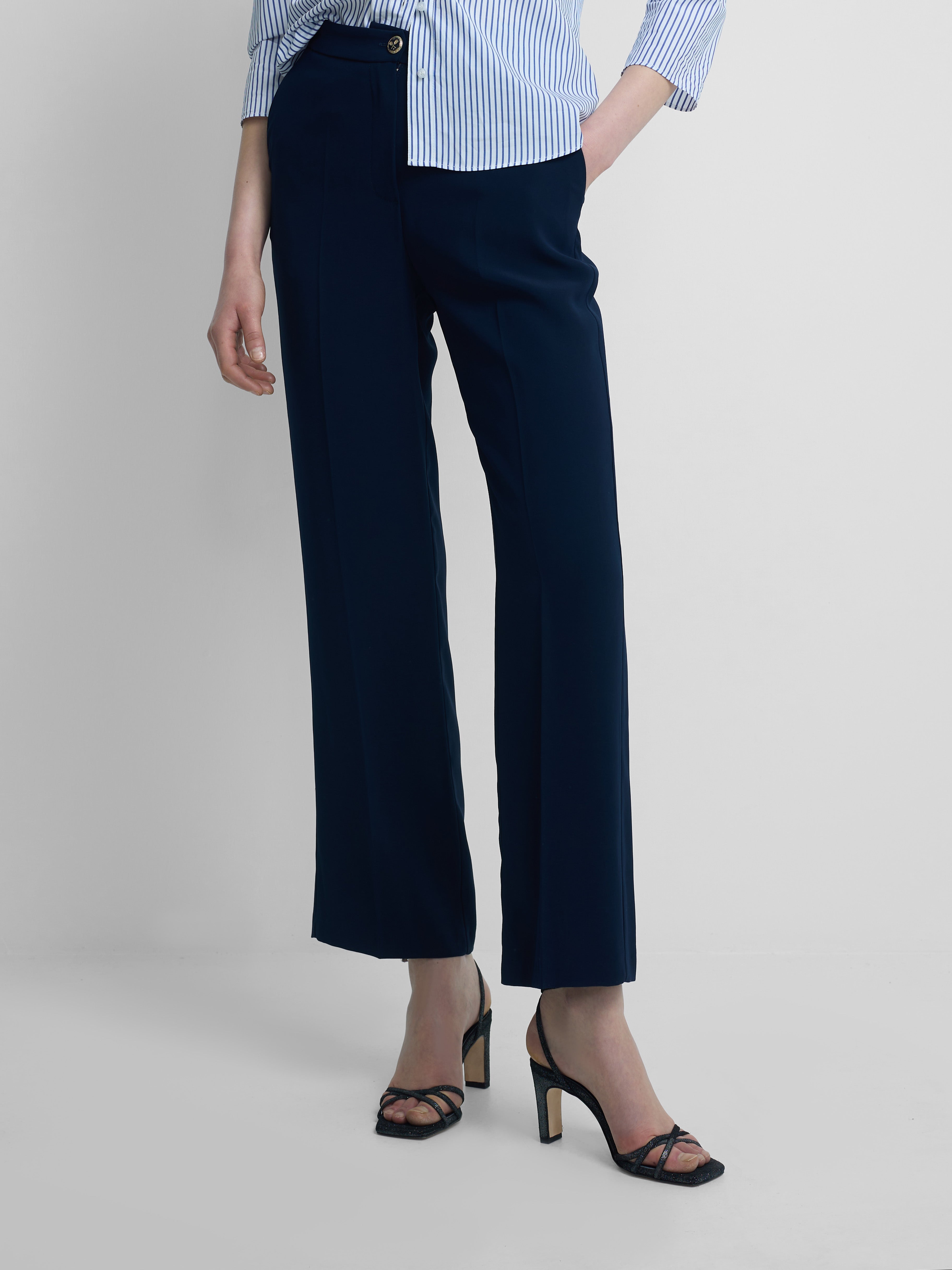 Pantalon woman clasico azul marino