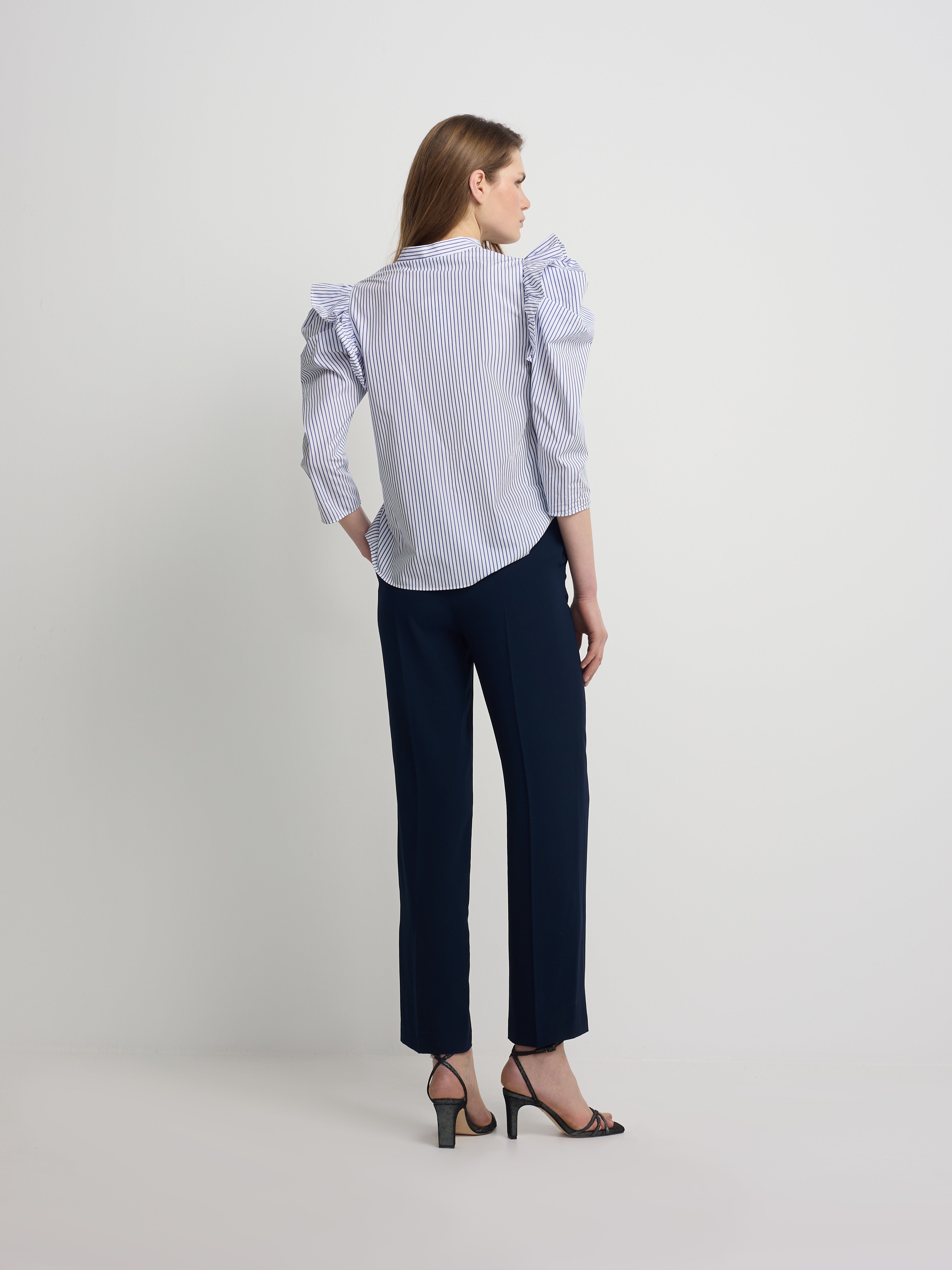 Pantalon woman clasico azul marino