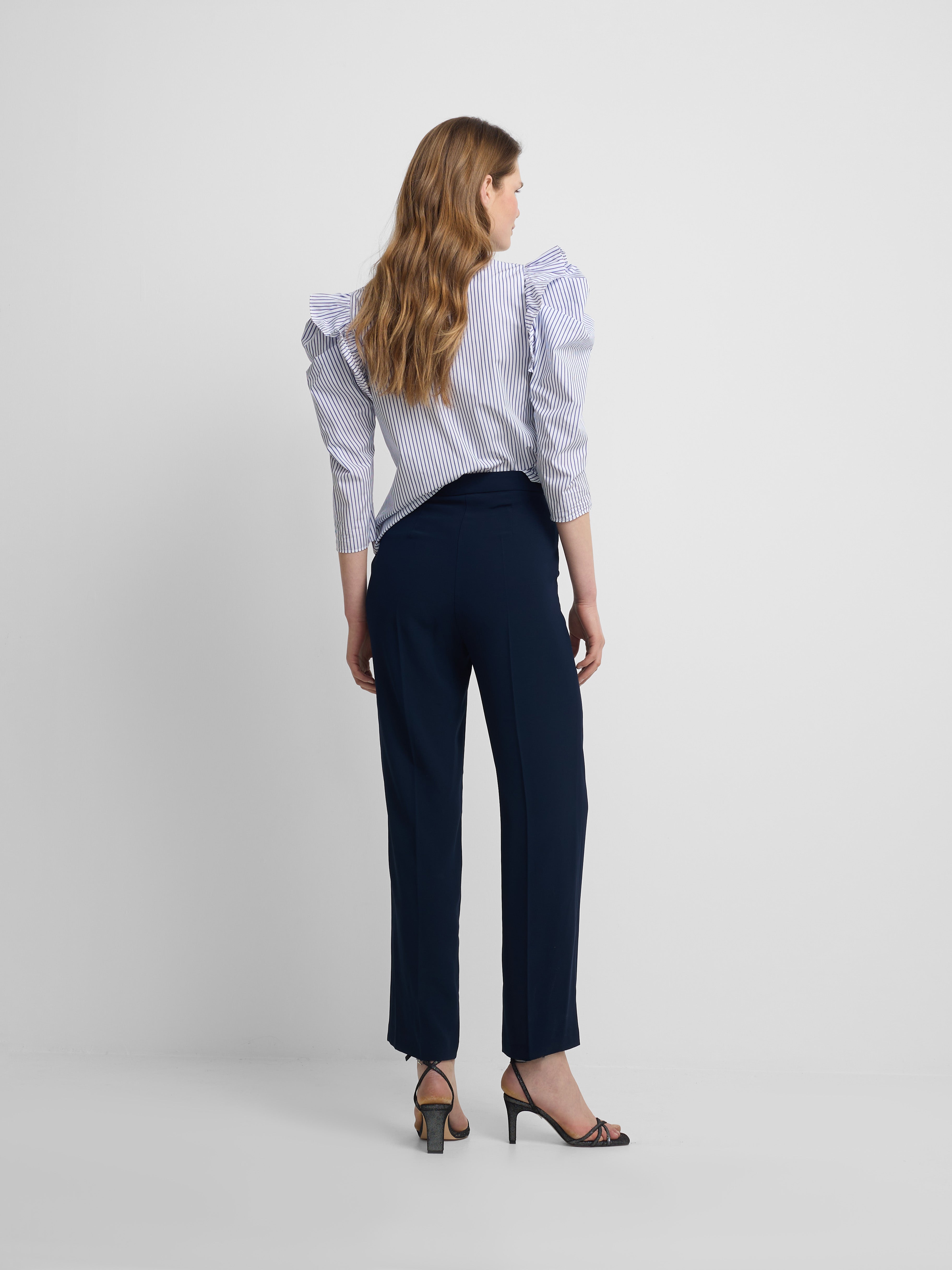 Pantalon woman clasico azul marino
