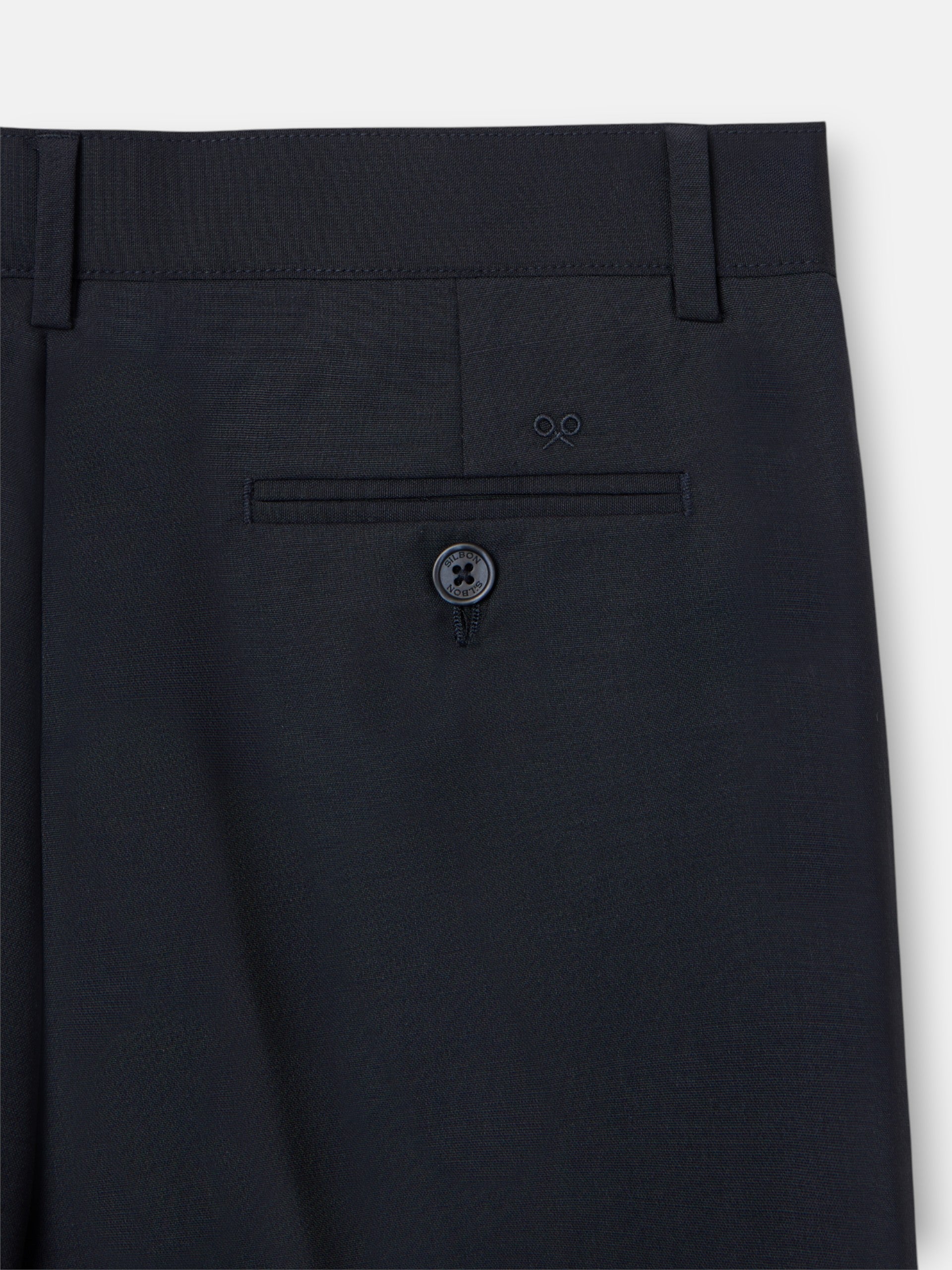 Navy blue kids suit trousers