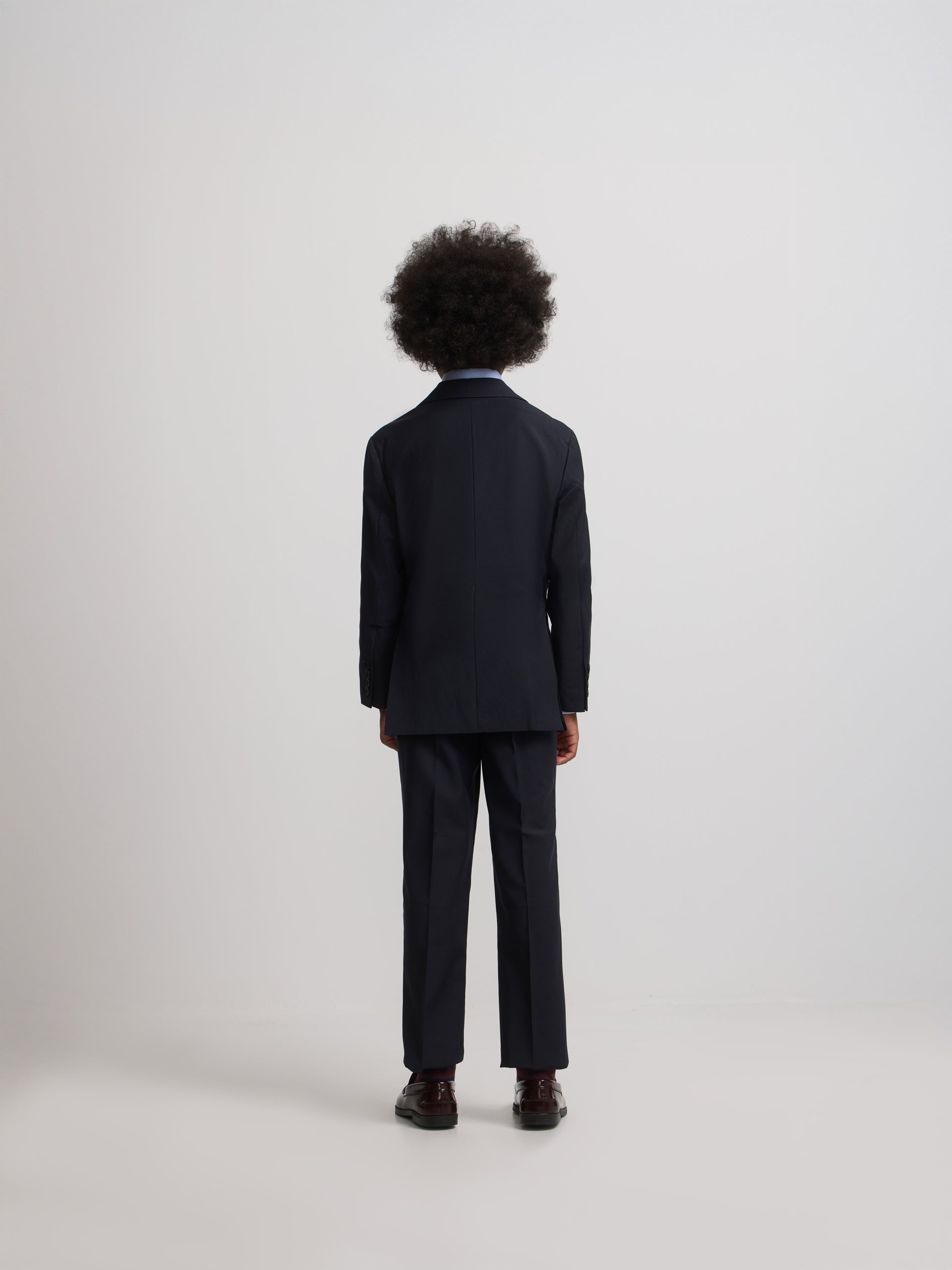 Navy blue kids suit trousers