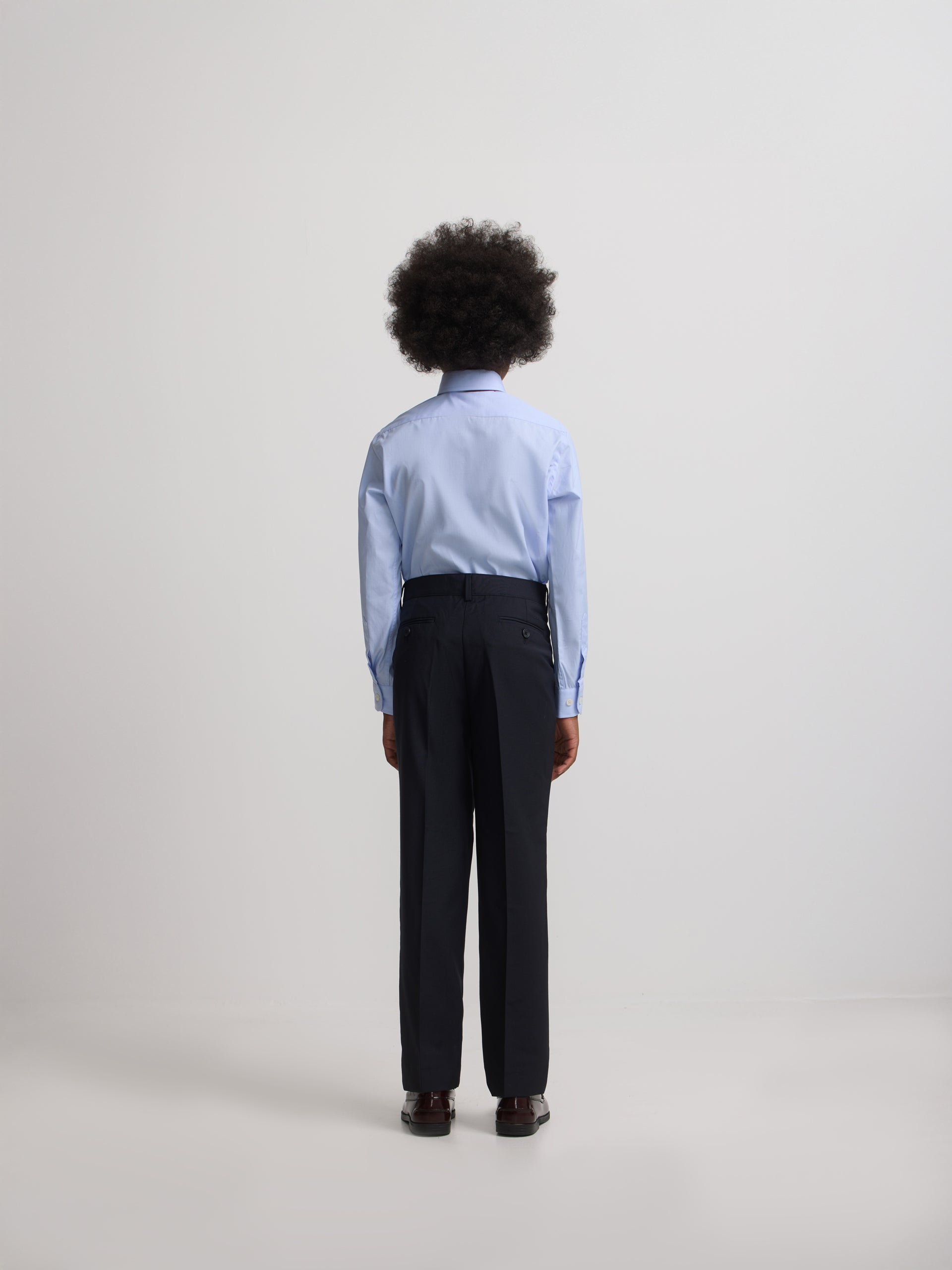 Navy blue kids suit trousers