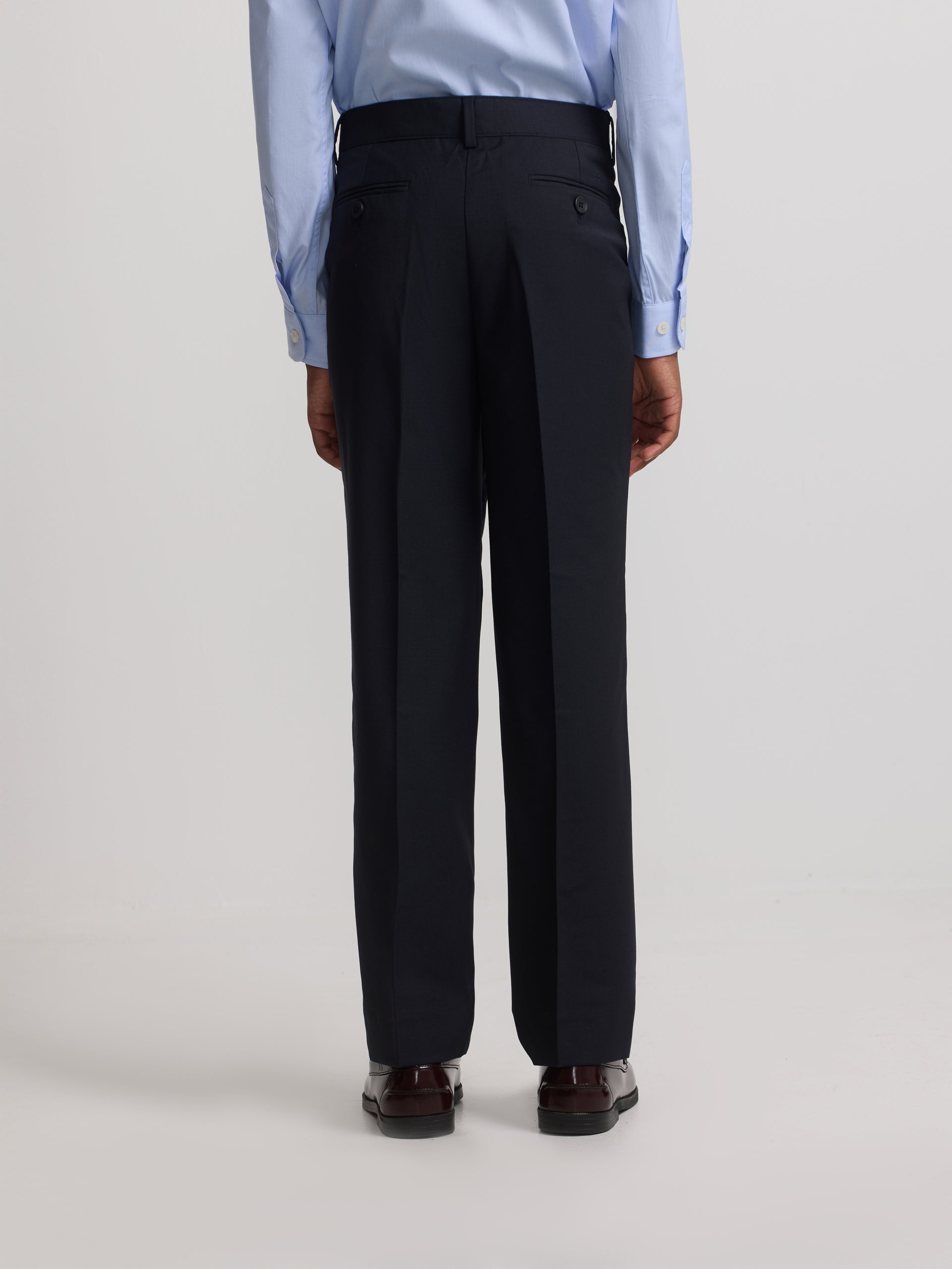 Navy blue kids suit trousers