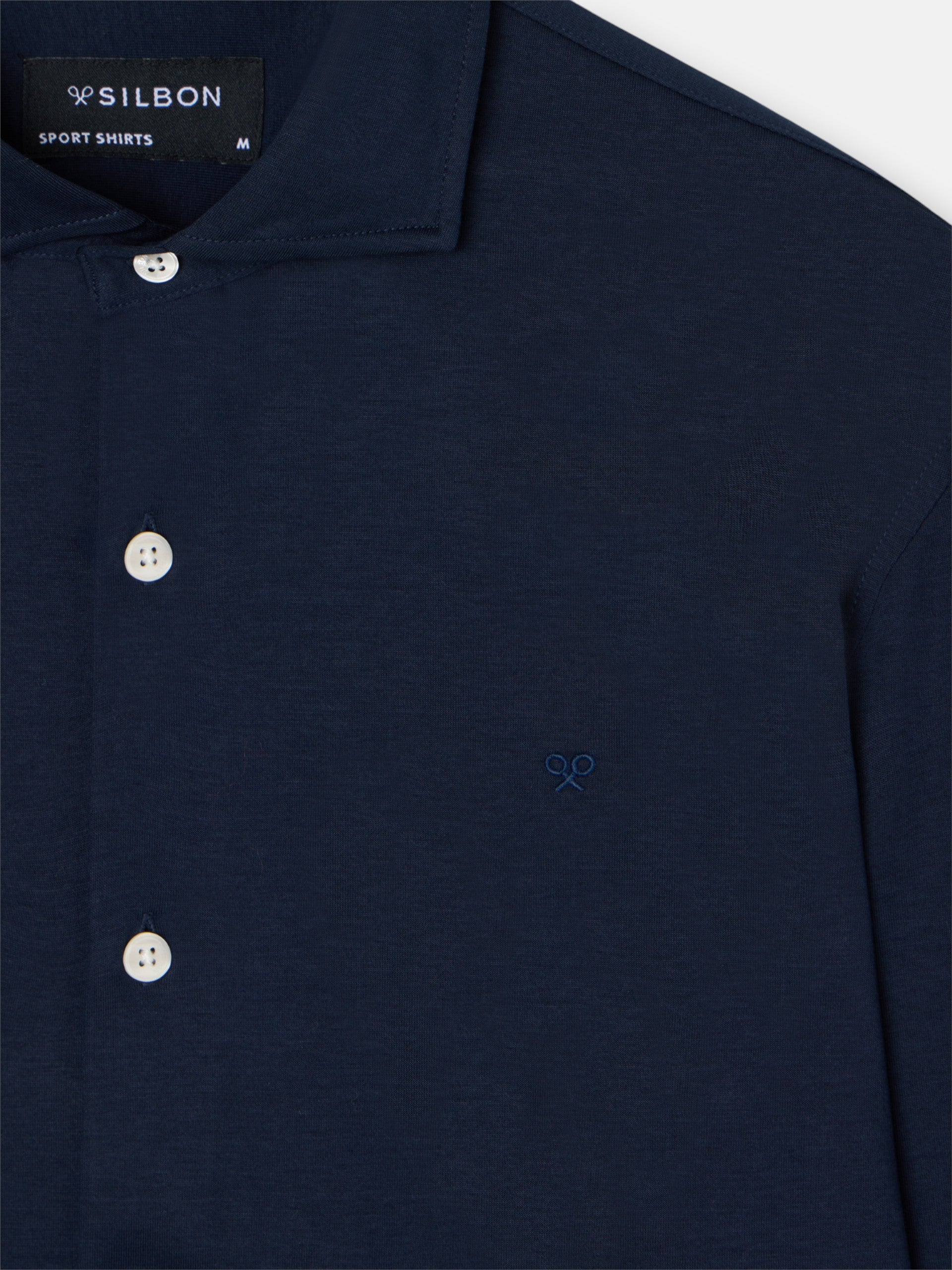 Camisa sport técnica azul marino