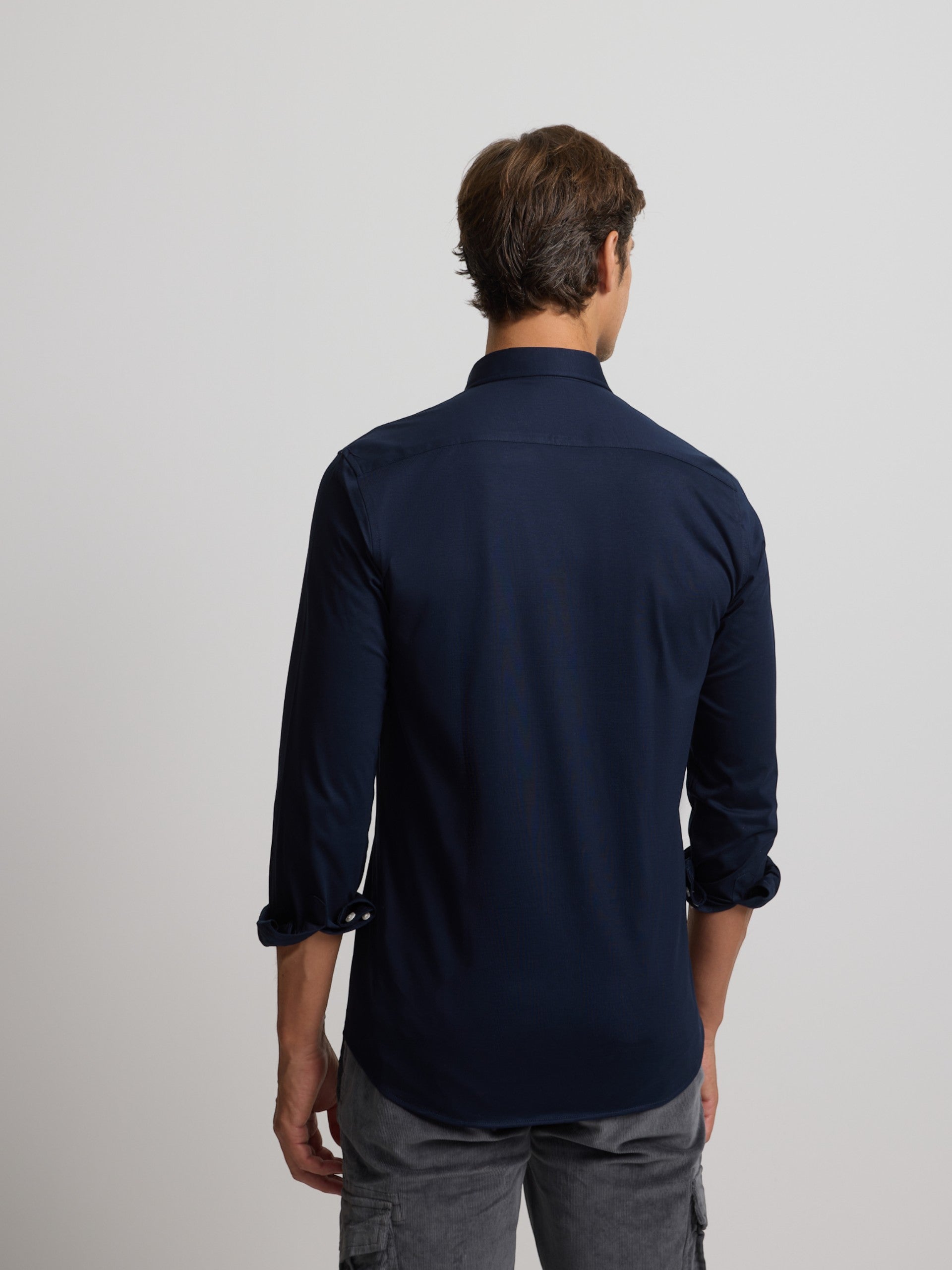 Camisa sport técnica azul marino