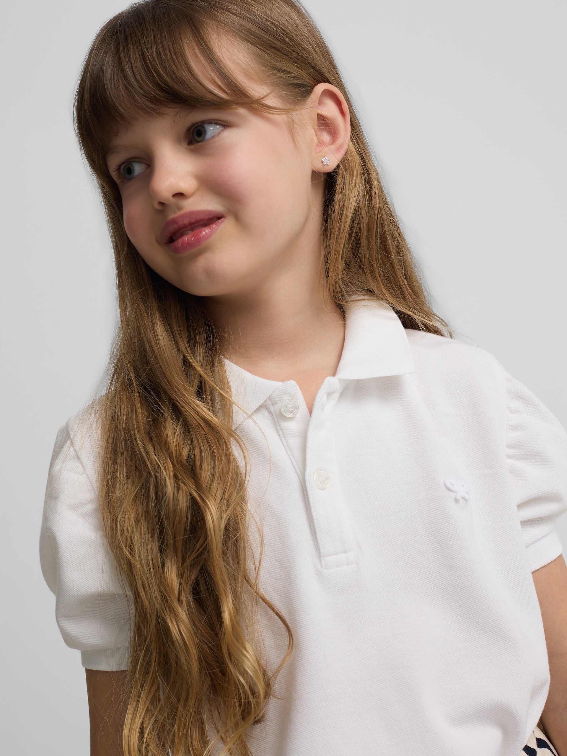Polo girl clasico blanco