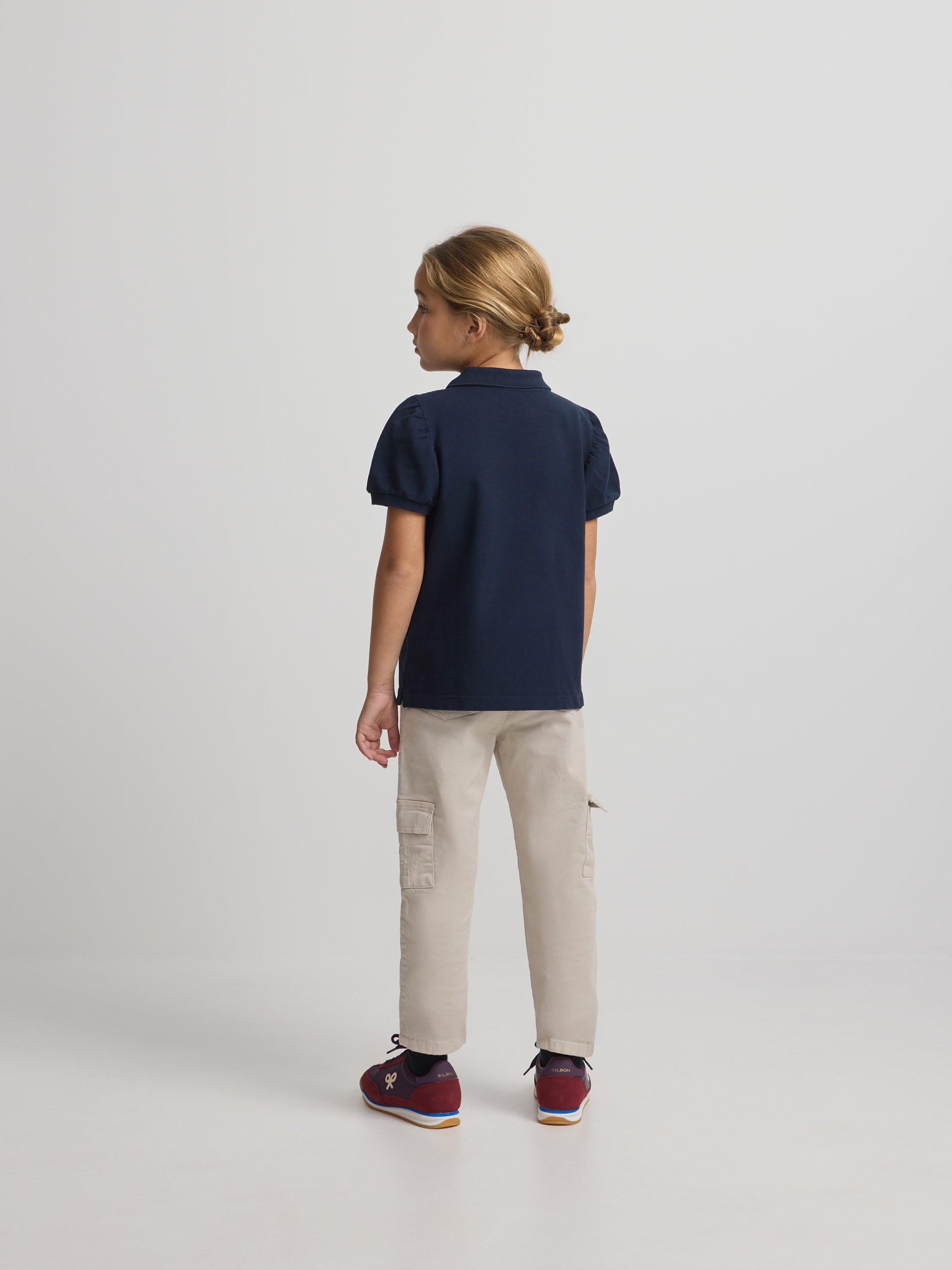 Polo girl clasico azul marino