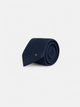 Navy blue wool tie