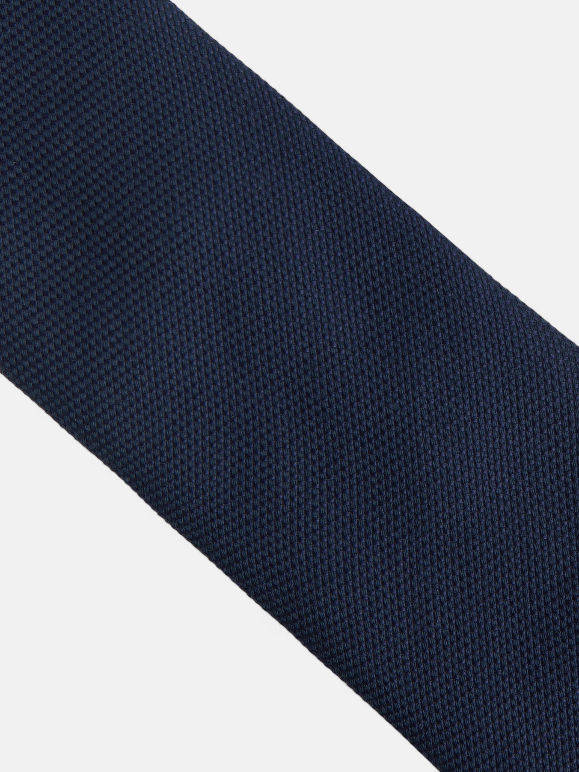 Navy blue wool tie