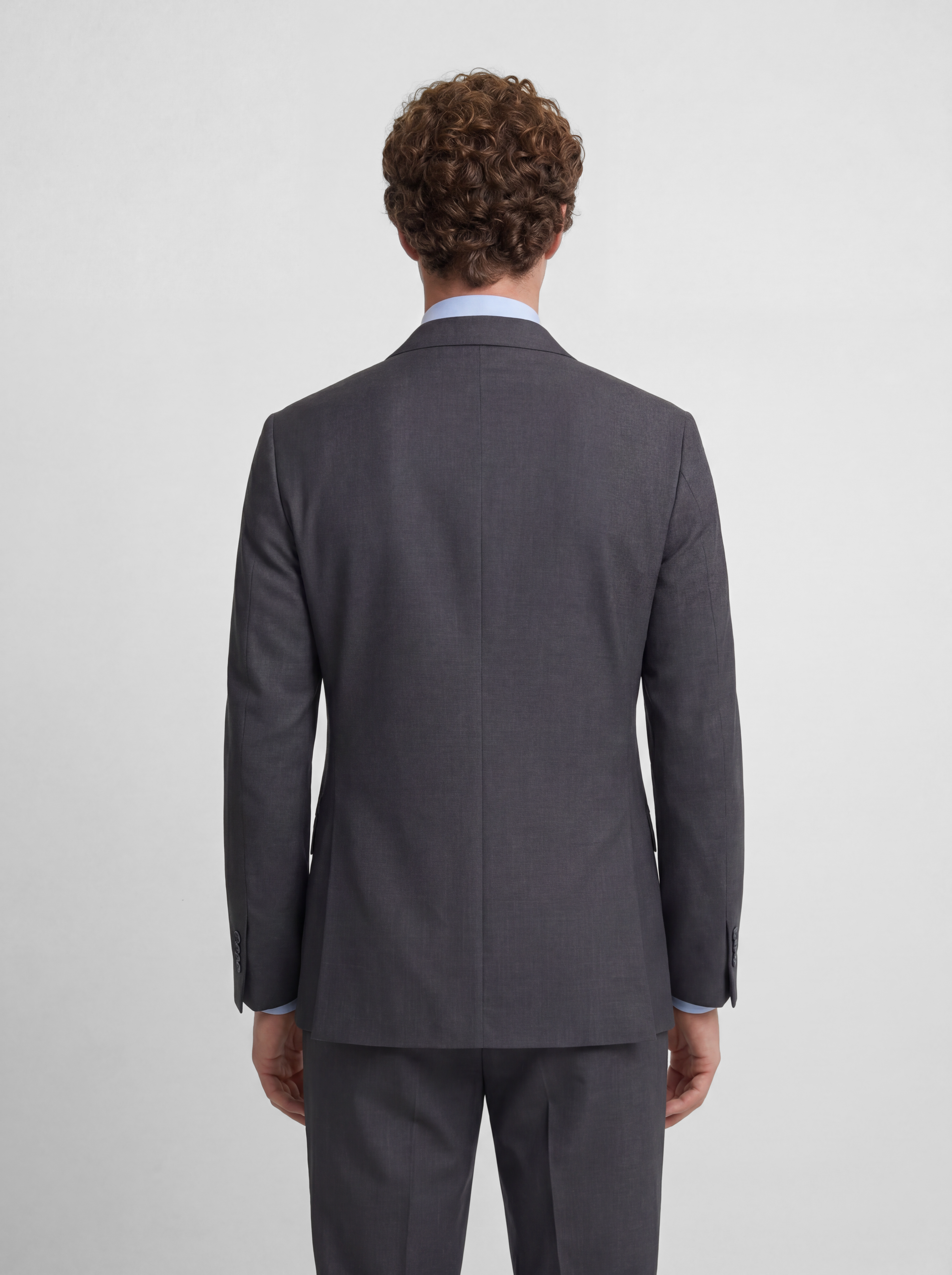 Americana traje cruzado stretch grey
