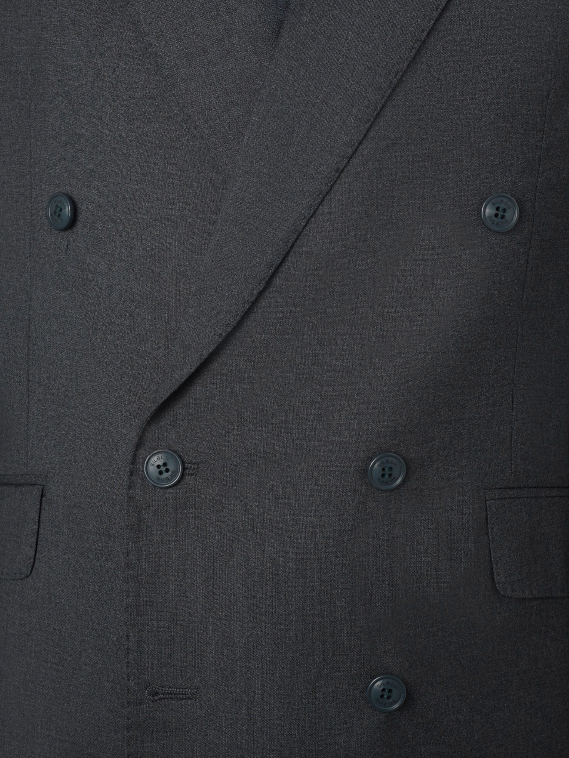 Americana traje cruzado stretch grey