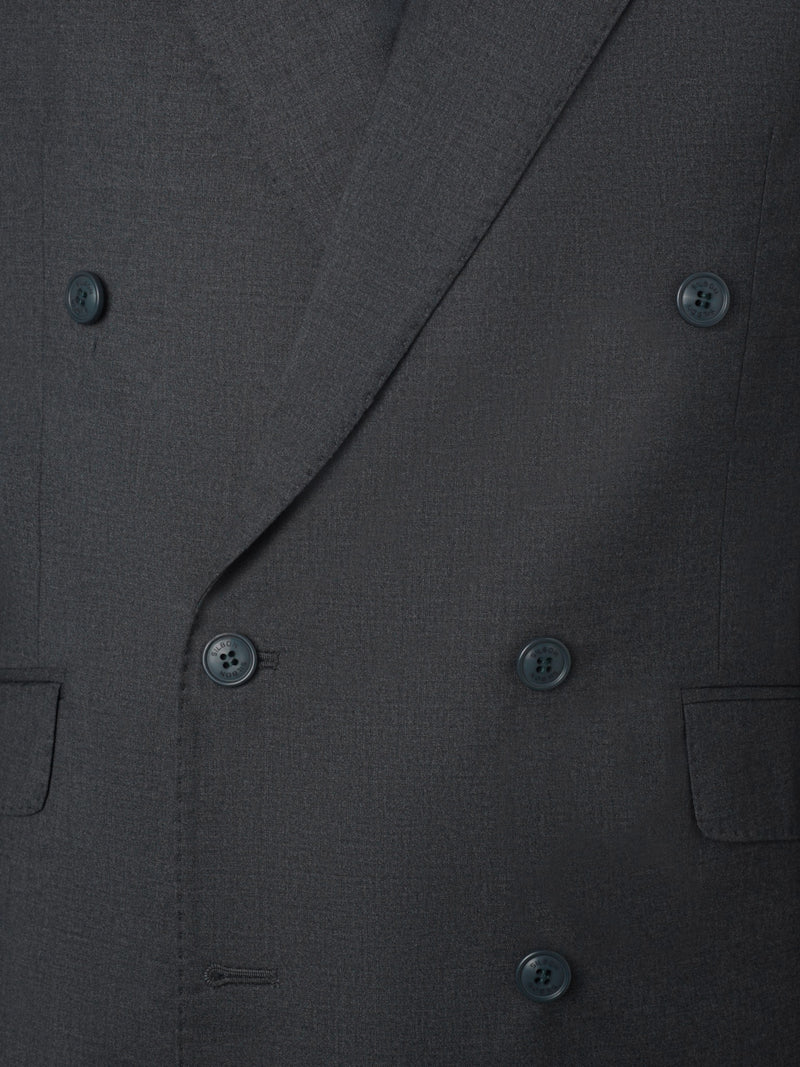 Veste de costume croisée stretch grise