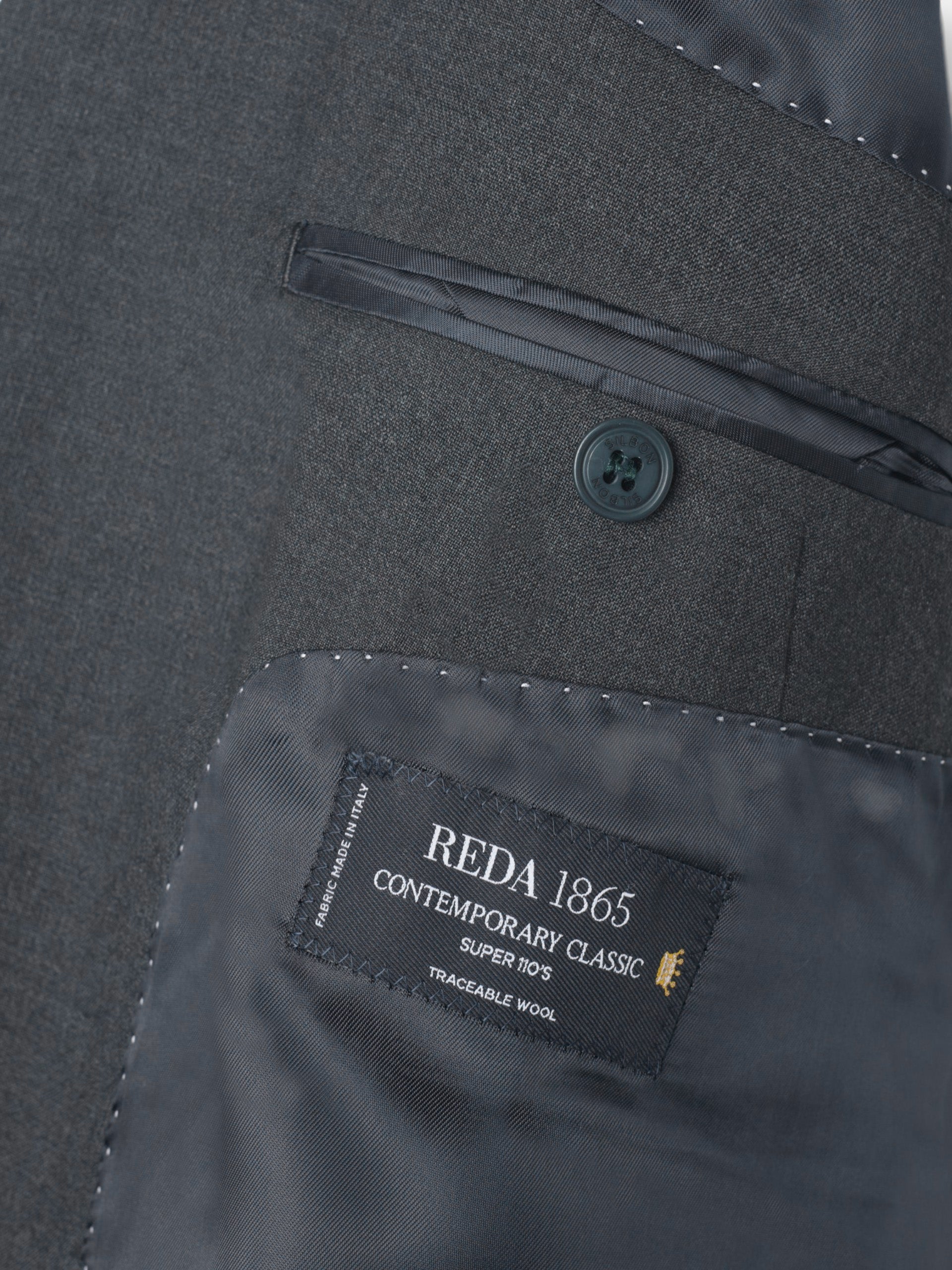Americana traje cruzado stretch grey