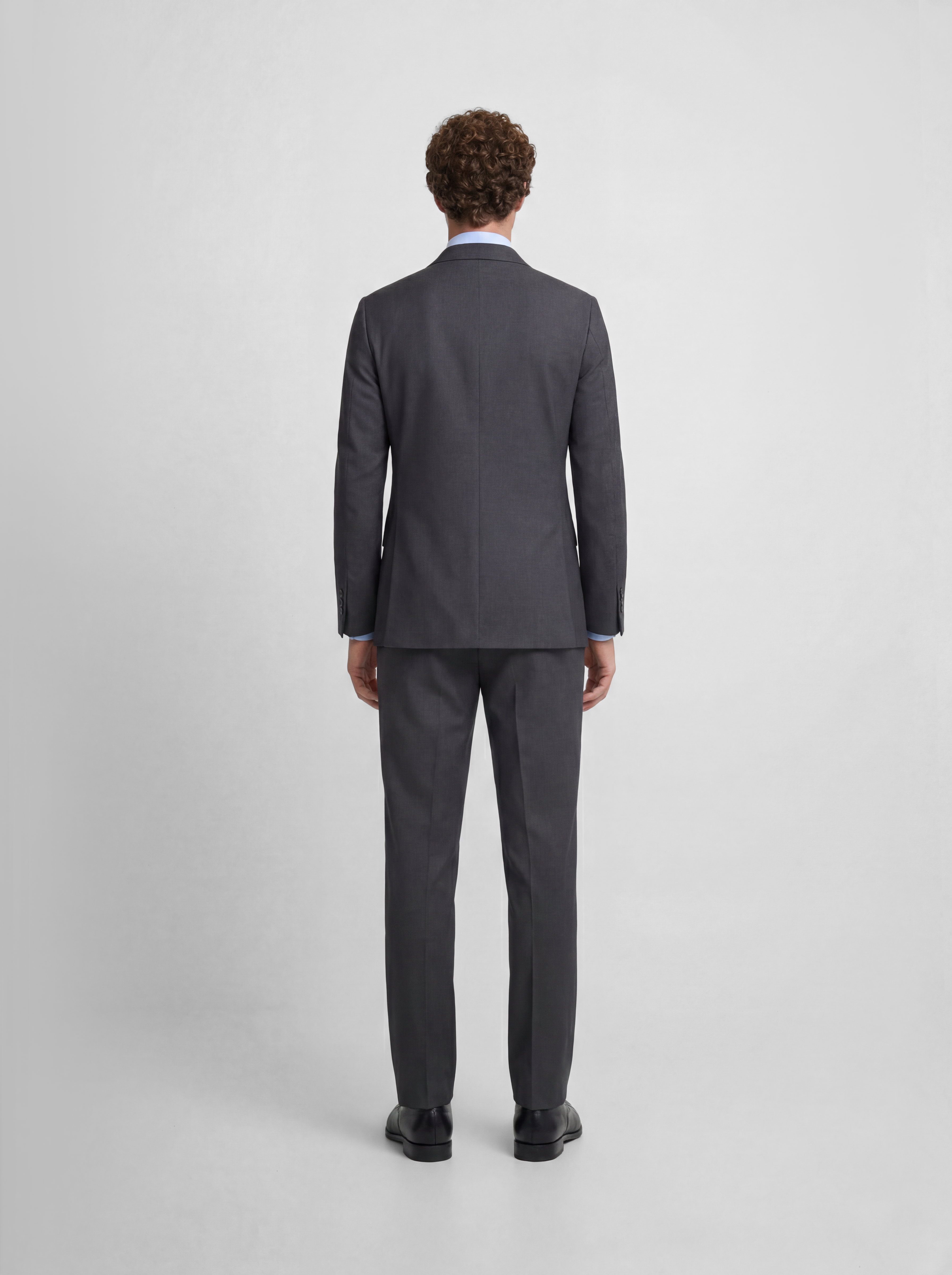 Americana traje cruzado stretch grey
