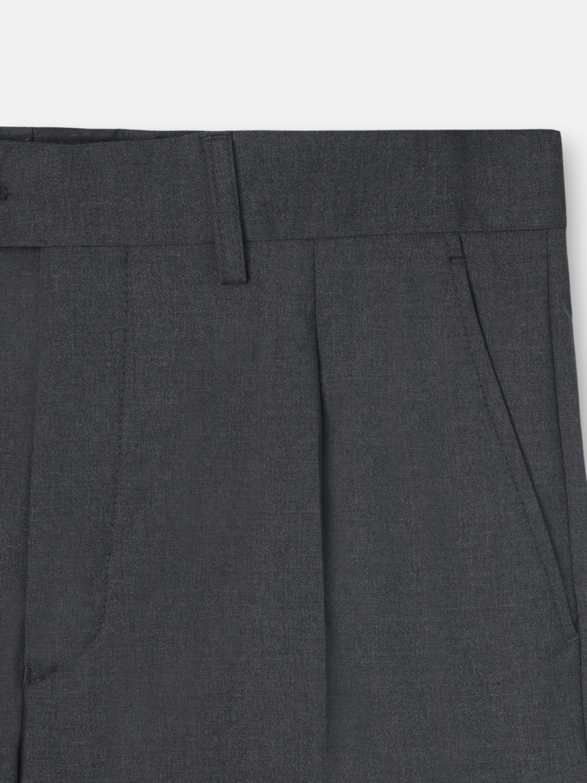 Pantalon traje cruzado stretch grey
