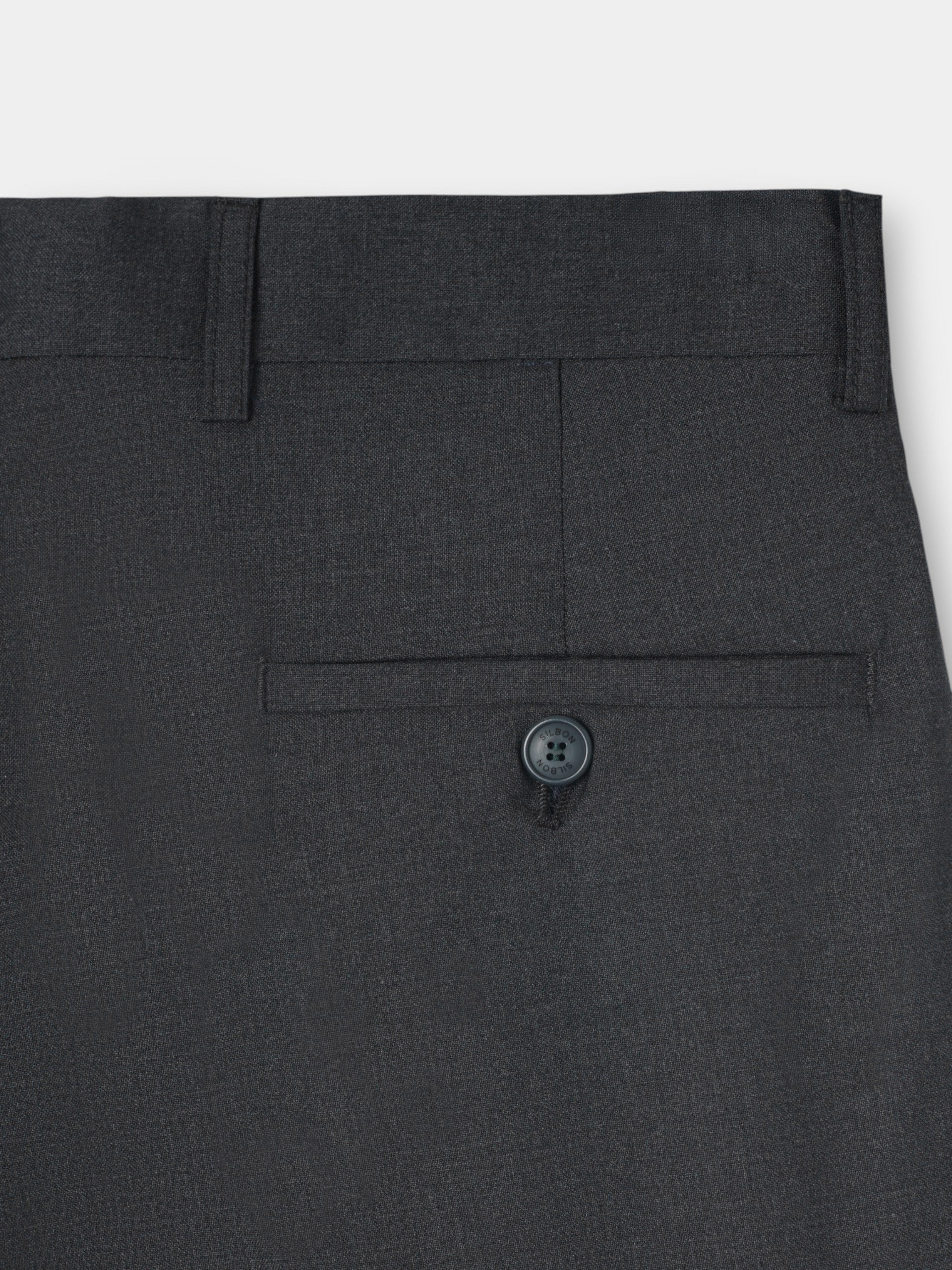 Pantalon traje cruzado stretch grey