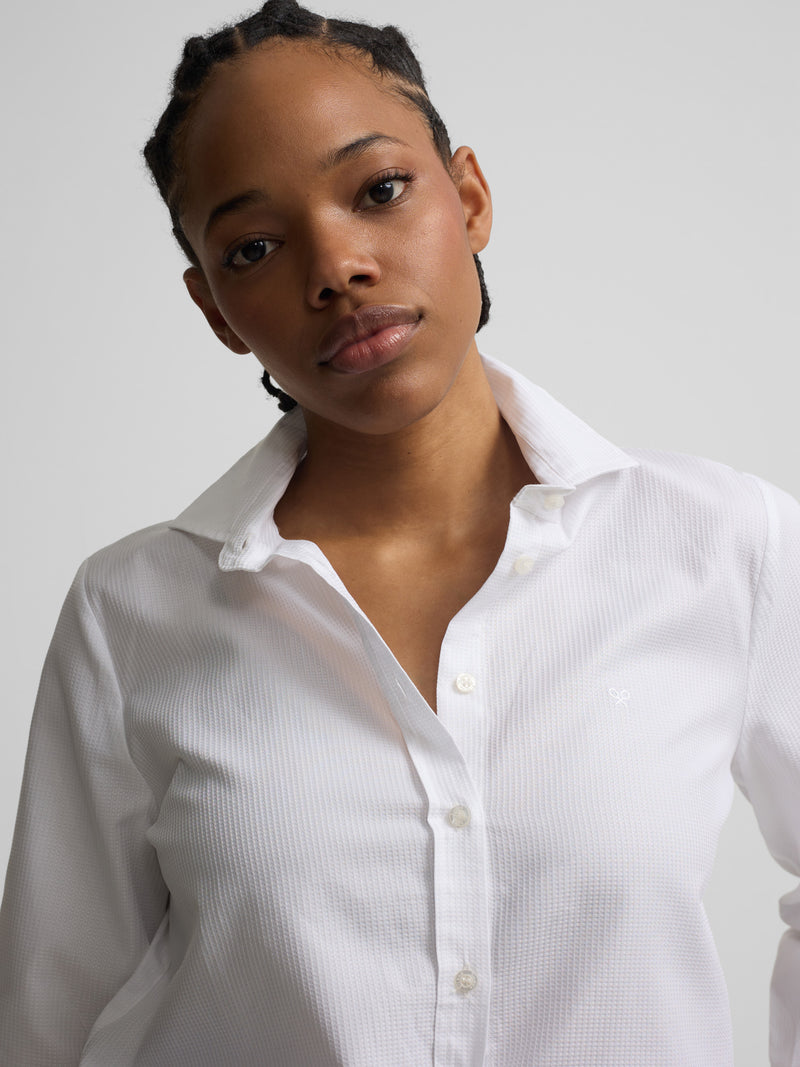 Camisa mulher oxford branco