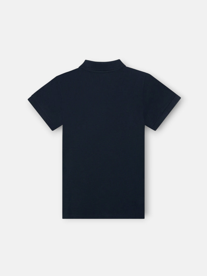 Polo enfant classique mini-raquette bleu marine