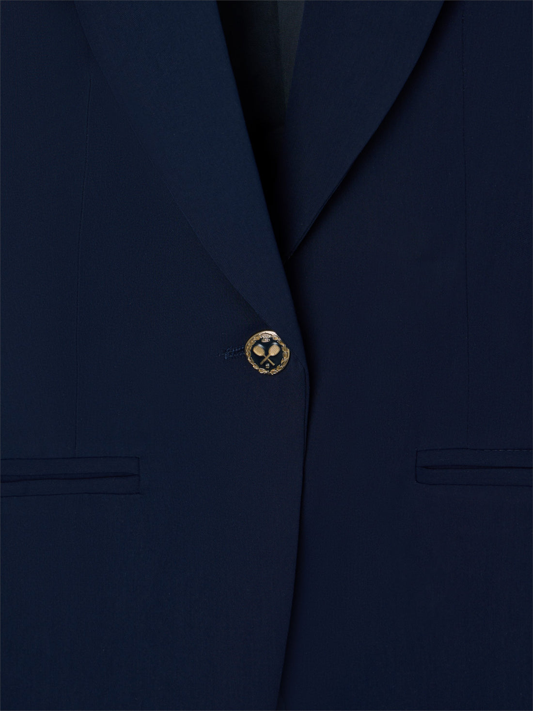 Veste blazer femme classique droite bleu marine