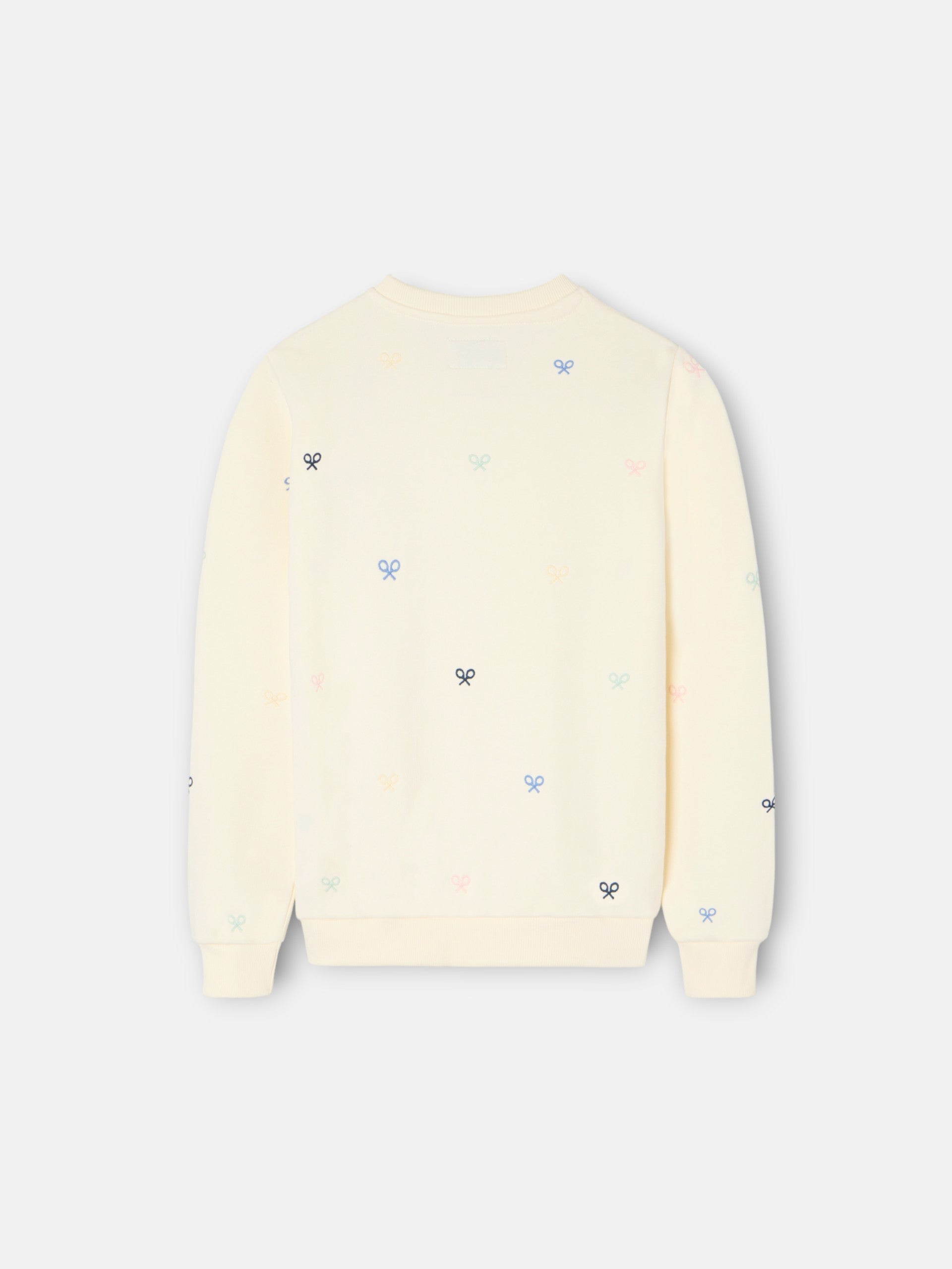 Sweatshirt kids multiraquete cores branco