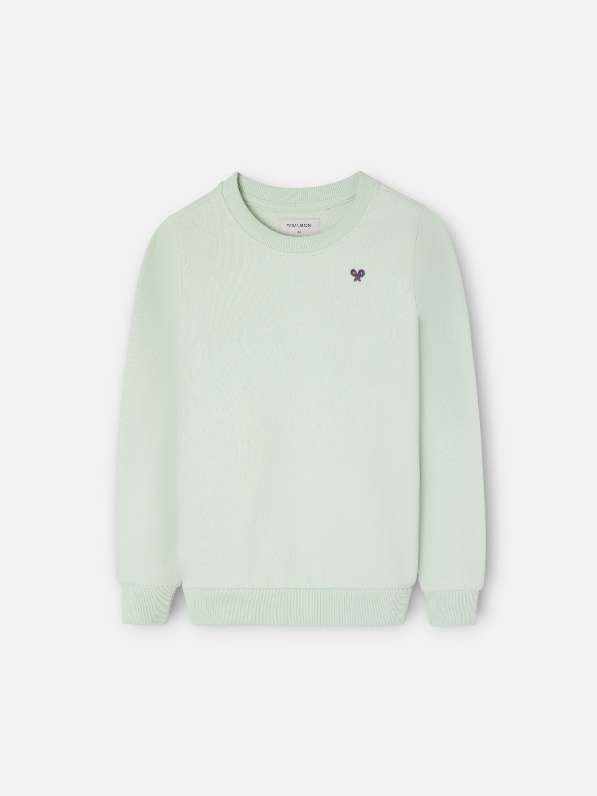 Kids sweatshirt roar like a dino green
