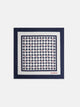 White geometric rackets handkerchief