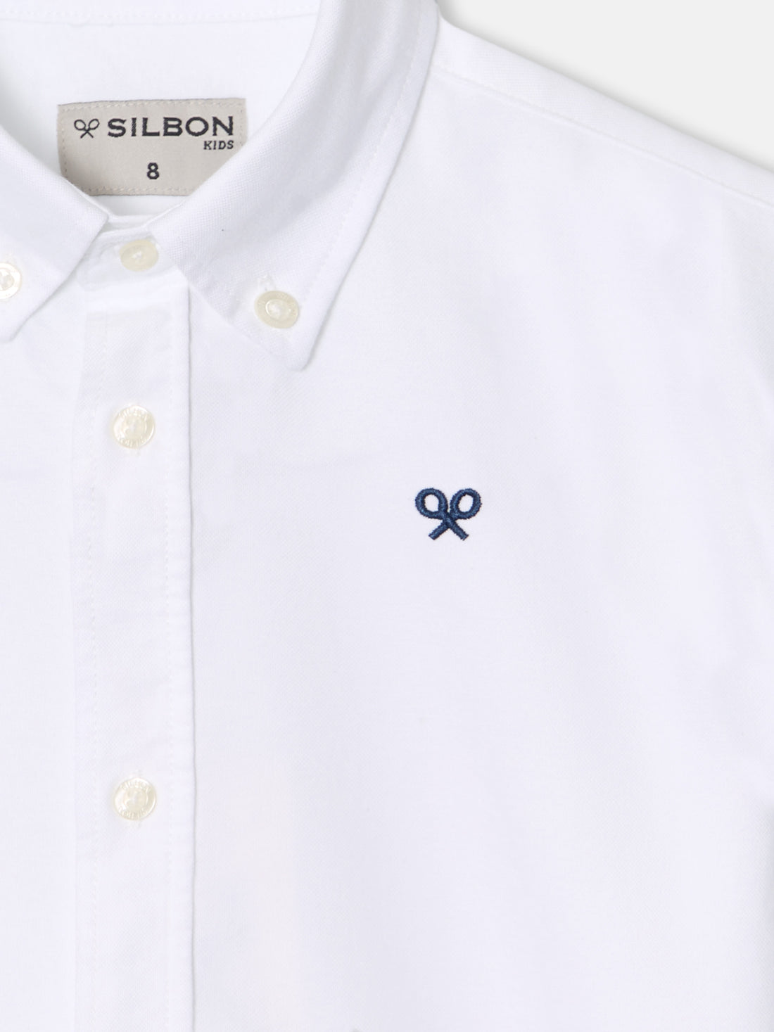 Classic white oxford sport shirt for kids