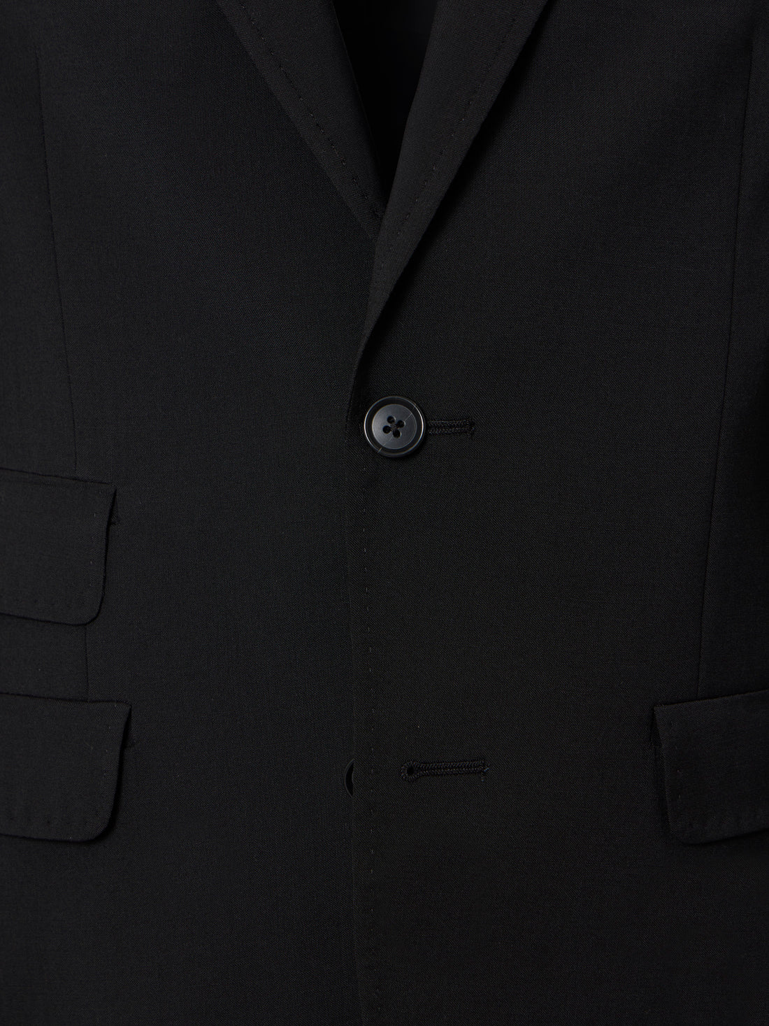 Classic black suit jacket