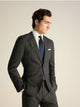 Americana traje principe de gales gris