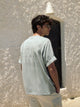 Special fit Silbon sunset party T-shirt aquamarine