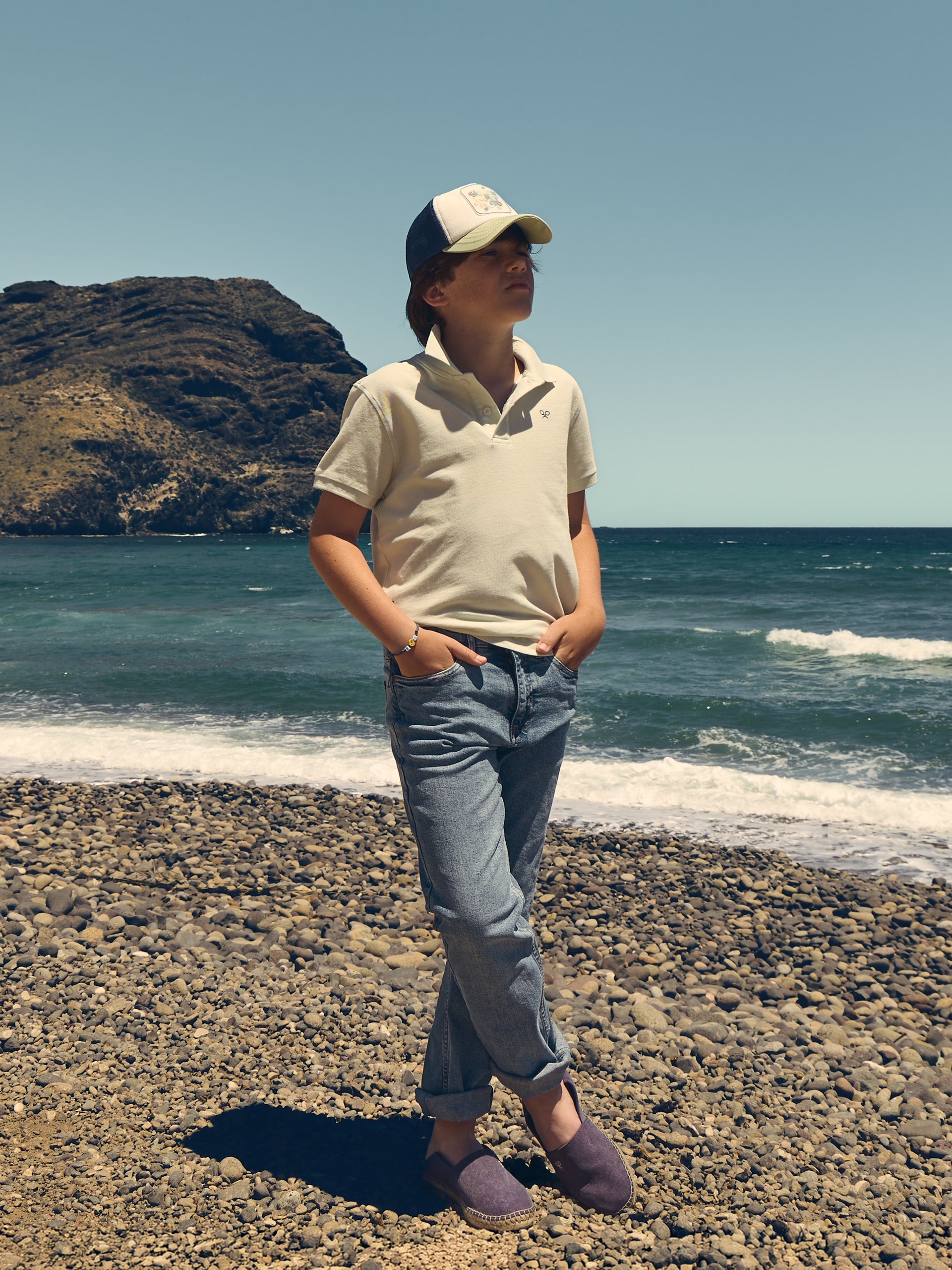 Pantalon sport kids denim azul