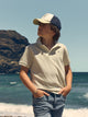 Polo kids raqueta etnica amarillo