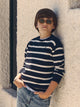 Jersey kids rayas azul marino