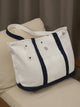 Tote bag classic bicolor cream