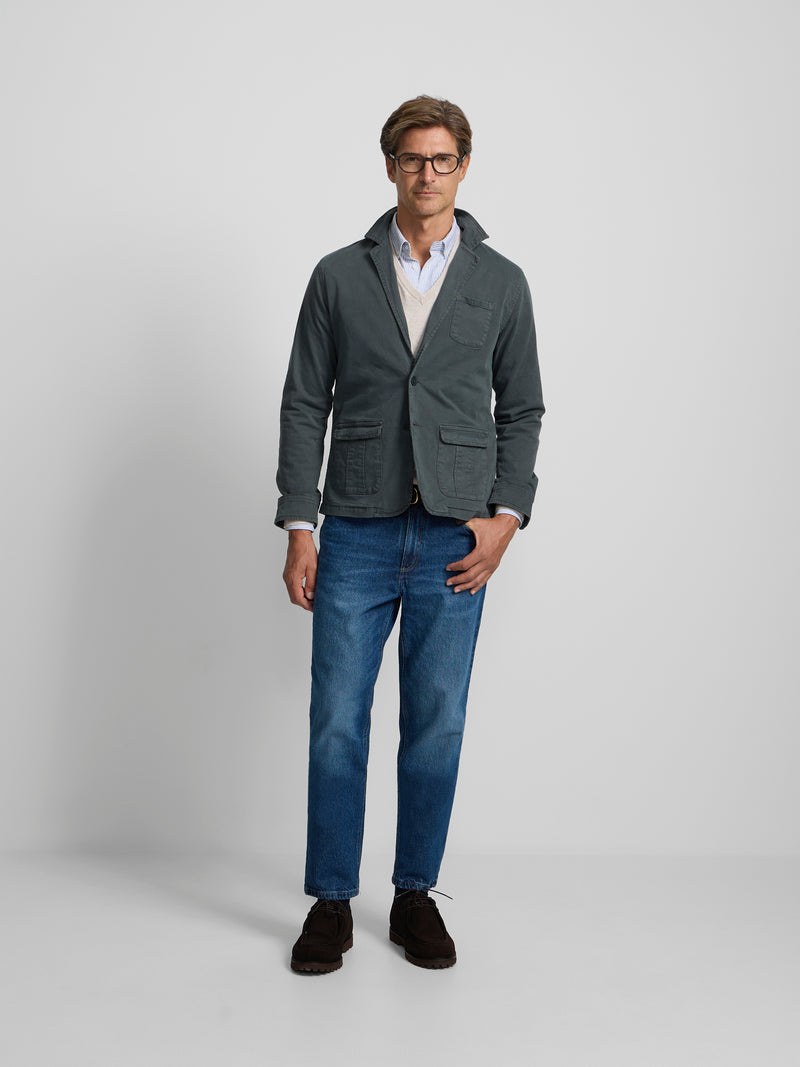 Semiblazer verde escuro