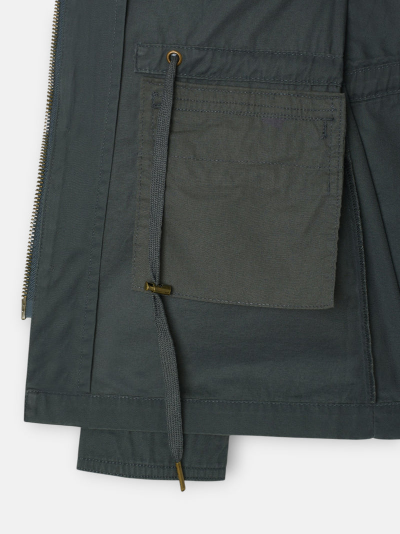 Dark green military jacket