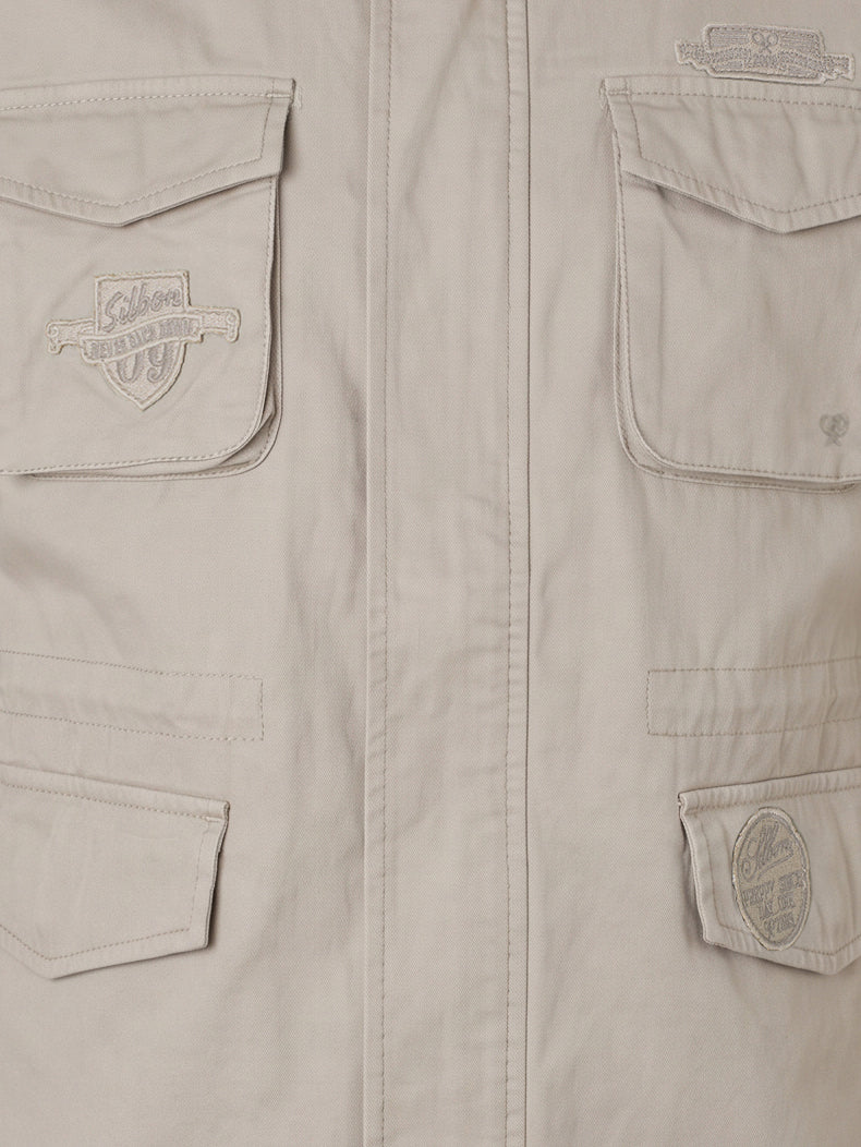 Dark beige military jacket
