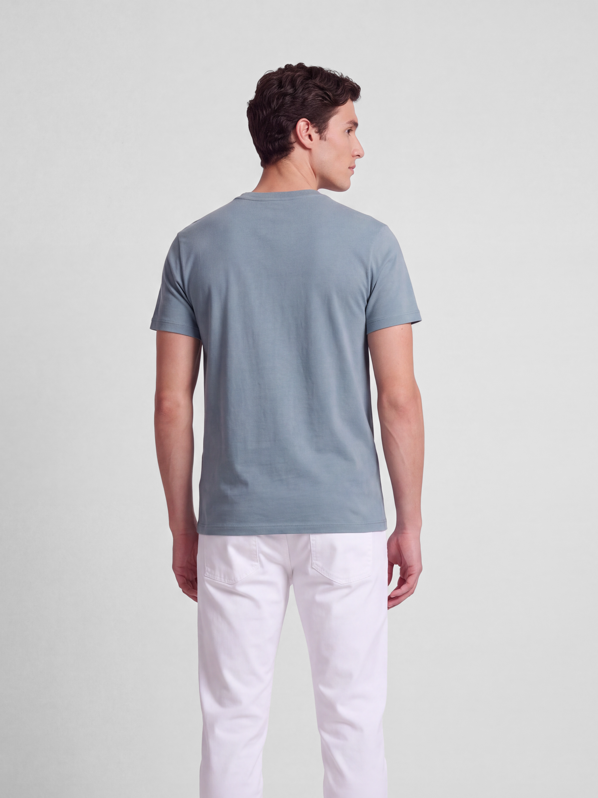 Camiseta clasica minilogo rizo petroleo