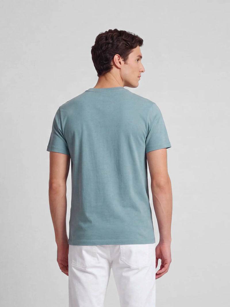 Camiseta clasica minilogo rizo petroleo