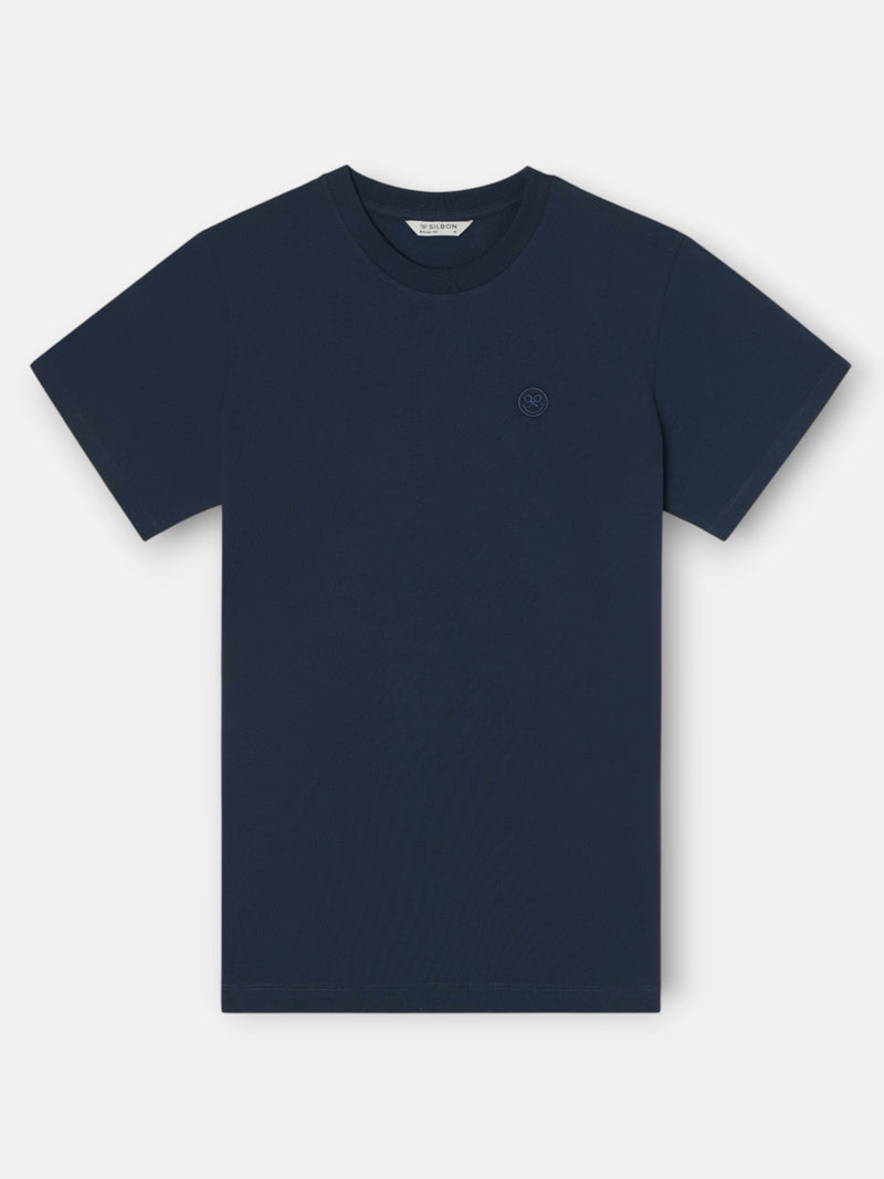 Navy blue smile logo t-shirt