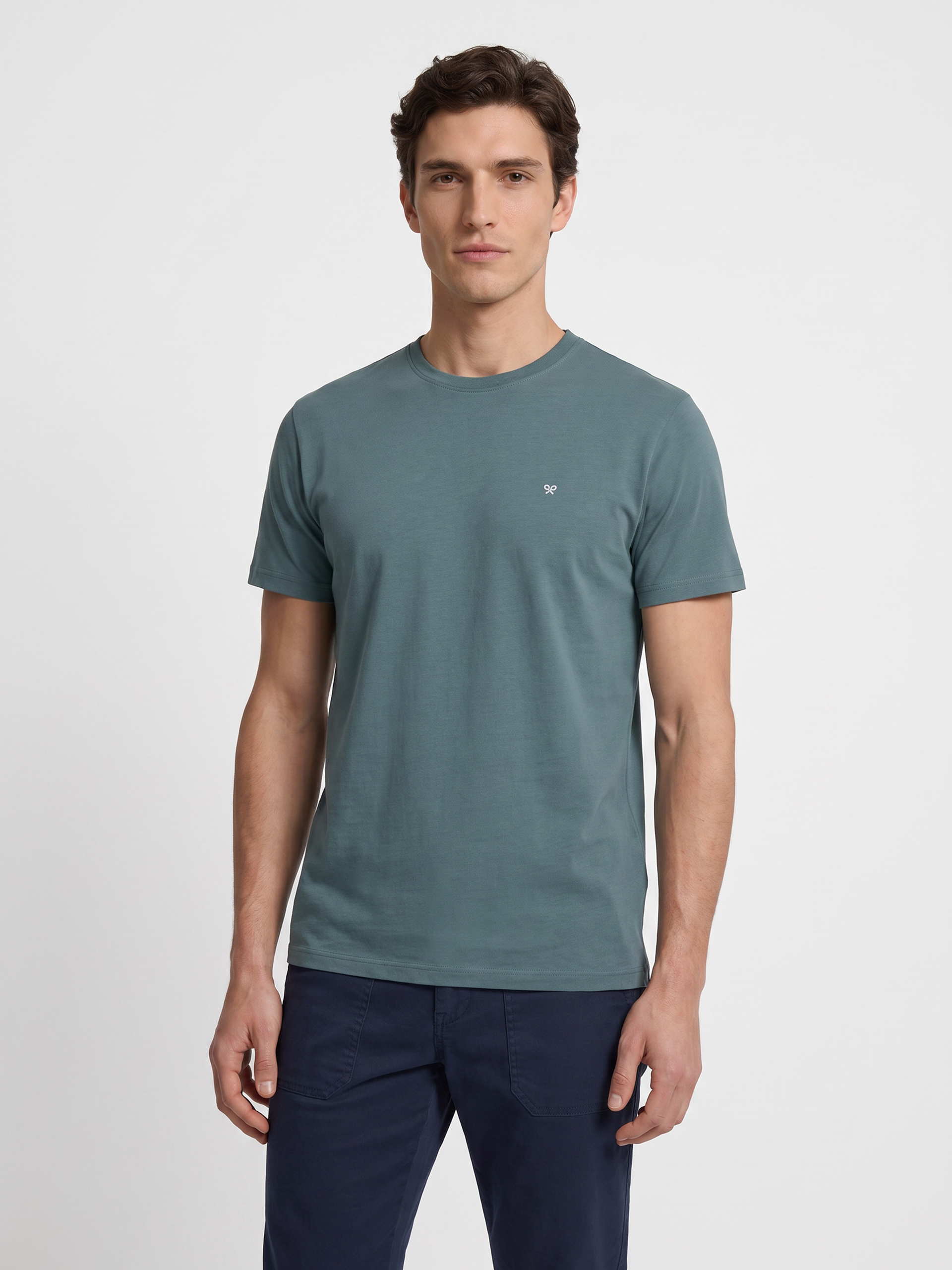 Camisola clássica minilogo verde escuro
