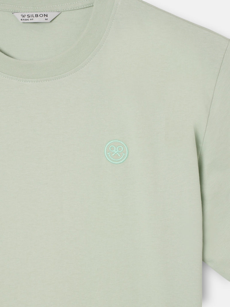 Light green smile logo t-shirt